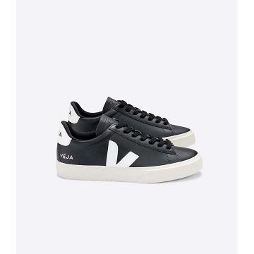 Veja CAMPO CHROMEFREE Low Tops Sneakers Heren Black/White | NL 294TCE